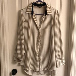Long sleeve striped button up